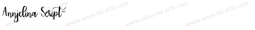 Annjelina Script字体转换